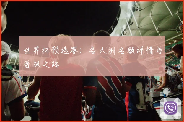世界杯预选赛：各大洲名额详情与晋级之路
